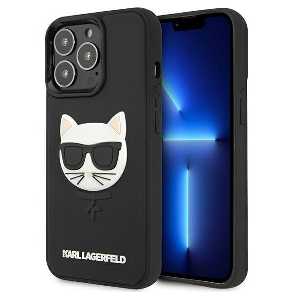 Etui KARL LAGERFELD Apple iPhone 13 Pro Max 3D Rubber Choupette Czarny Hardcase