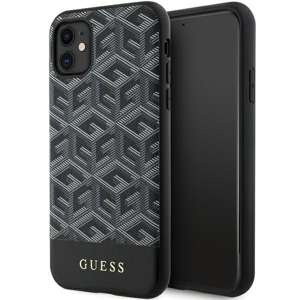Etui Guess GUHMN61HGCFSEK iPhone 11 / Xr 6.1" czarny/black hardcase GCube Stripes MagSafe Case