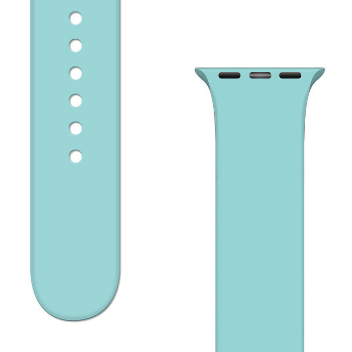 Silicone Strap APS silikonowa opaska do Watch 8 / 7 / 6 / 5 / 4 / 3 / 2 / SE (41 / 40 / 38mm) pasek bransoleta do zegarka miętowy