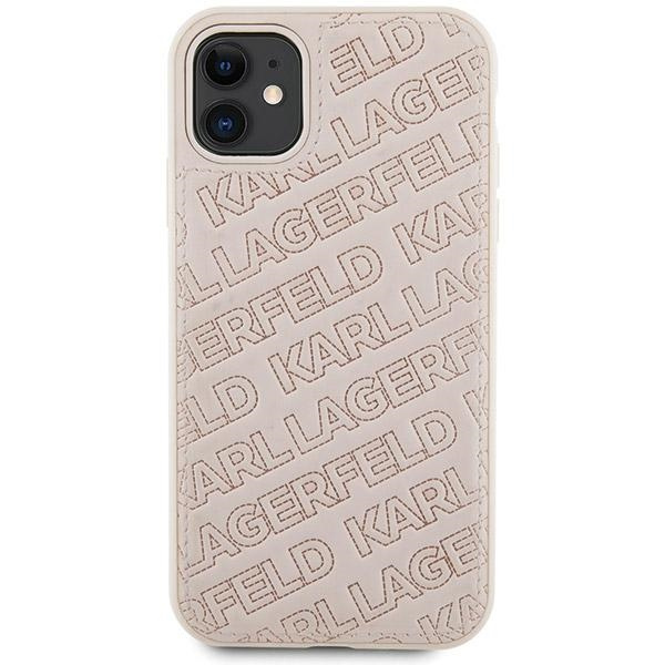 Etui Karl Lagerfeld KLHCN61PQKPMP iPhone 11 / Xr 6.1" różowy/pink hardcase Quilted K Pattern Case