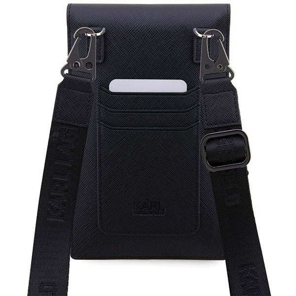 Karl Lagerfeld Torebka KLWBSAKCPMK czarny/black Saffiano Karl & Choupette