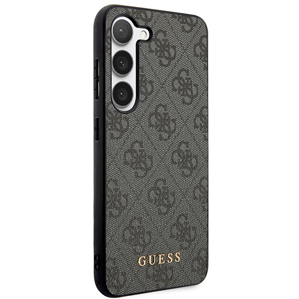 Etui Guess GUHCS23SG4GFGR S23 S911 szary/grey hardcase 4G Metal Gold Logo Case
