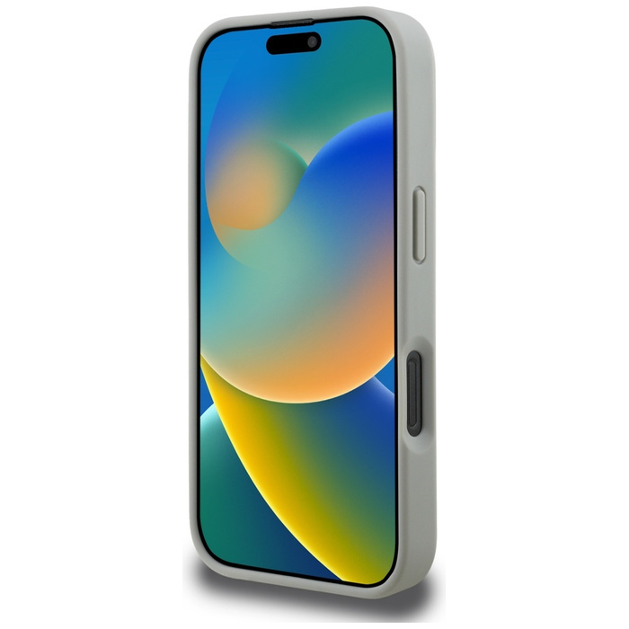 Etui Karl Lagerfeld Grained Pattern &    Logo MagSafe do iPhone 16 Pro szary