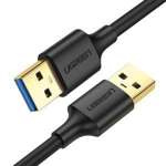Ugreen kabel przewód USB - USB (męski - USB 3.2 Gen 1) 1 m czarny (US128 10370)