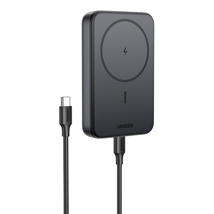 Powerbank magnetyczny 10000mAh Ugreen PB763, Qi2, USB-C, 20W Czarny
