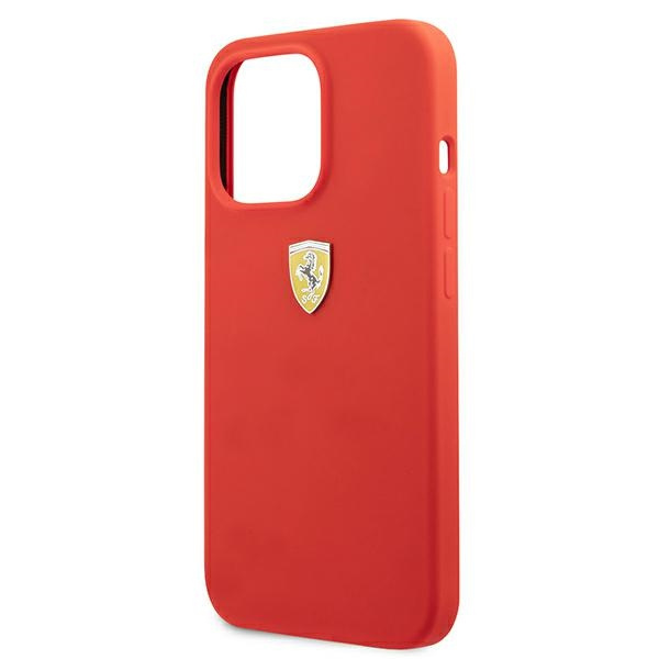 Etui FERRARI Apple iPhone 13 Pro Max Silicone Czerwony Hardcase