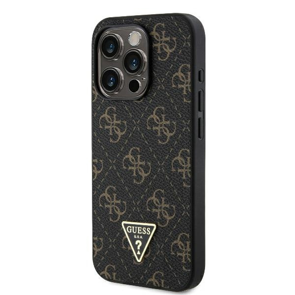 Etui Guess iPhone 16 Pro Max 6.9" czarny/black hardcase New 4G Triangle