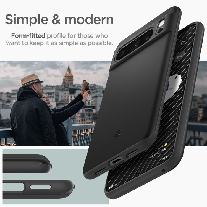 Etui Spigen Thin Fit Google Pixel 8 Pro Black Case