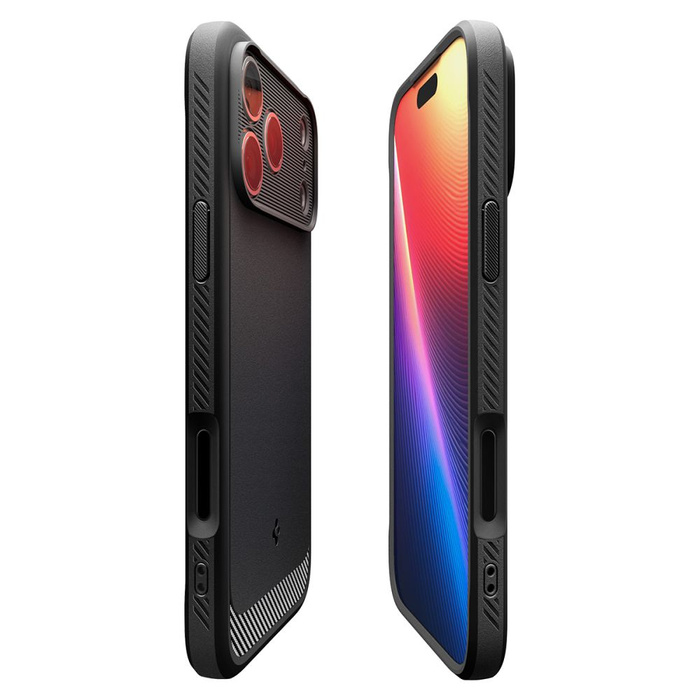 ETUI SPIGEN IPHONE 17 PRO RUGGED ARMOR MAG MAGSAFE MATTE BLACK