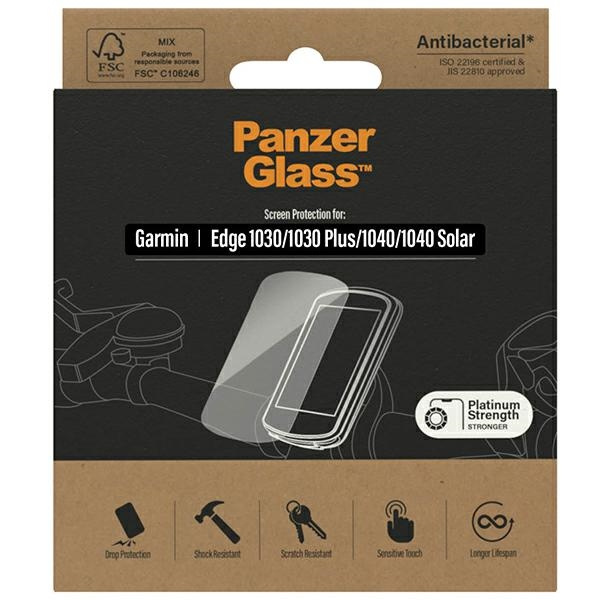 PanzerGlass Ultra-Wide Fit Garmin 1030 / 1030 Plus / 1040 / 1040 Solar Screen Protection Antibacterial 3618