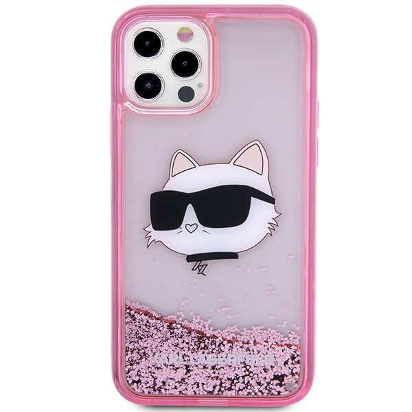 Etui Karl Lagerfeld KLHCP12MLNCHCP iPhone 12/ 12 Pro 6,1" różowy/pink hardcase Glitter Choupette Head Case
