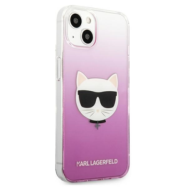 Etui KARL LAGERFELD Apple iPhone 13 Mini Choupette Head Różowy Hardcase