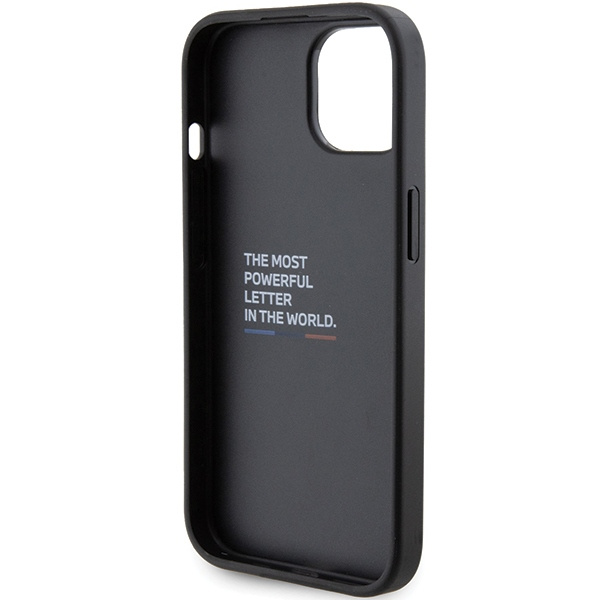 Etui Bmw Bmhcp15sgspcck Iphone 15 6.1" Czarny/black Hardcase Grip Stand Smooth & CarbonCase