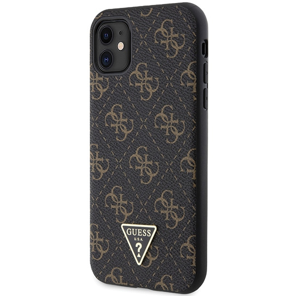 Etui Guess GUHCN61PG4GPK iPhone 11 / Xr 6,1" czarny/black hardcase 4G Triangle Metal Logo Case