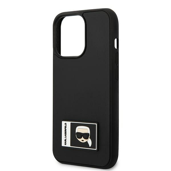 Etui KARL LAGERFELD Apple iPhone 13 Pro Max Ikonik Patch Czarny Hardcase