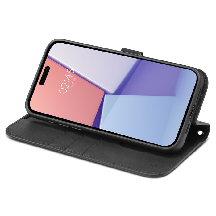 Etui Spigen Wallet ”s” Pro iPhone 15 Pro Black Case
