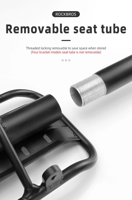 Bagażnik rowerowy Rockbros 33210004001 z półką - czarny