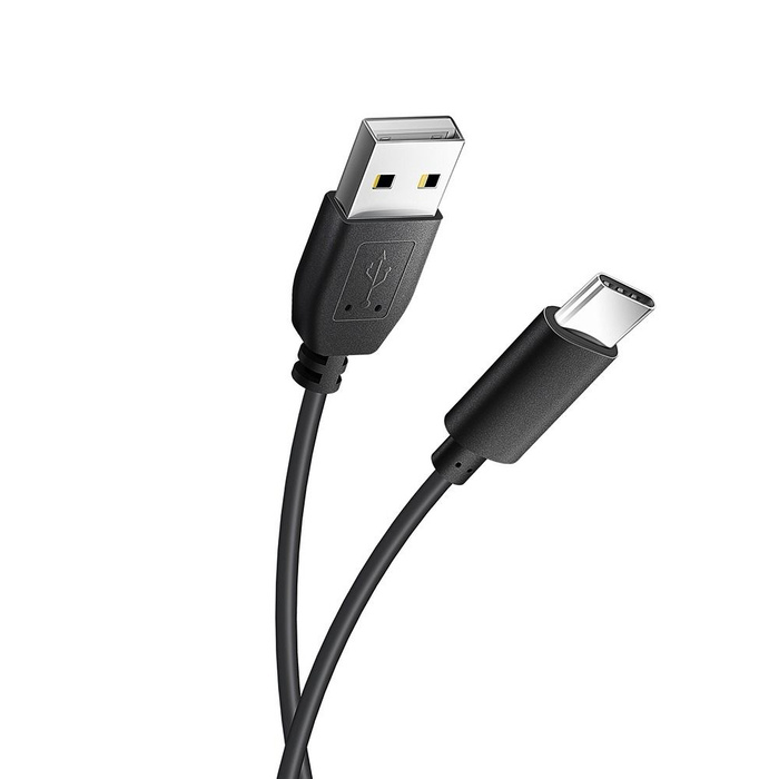 Kabel USB A do USB C Blue Star Lite 3A 1,2 m czarny