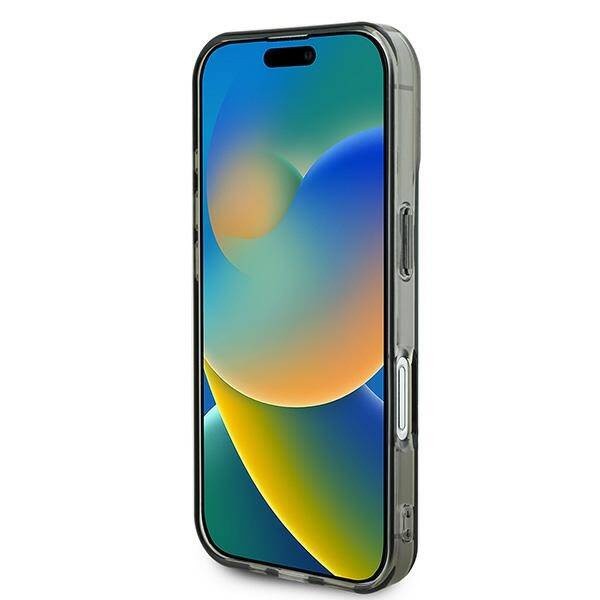 Etui Guess iPhone 16 6.1" czarny/black hardcase IML Rhinestones MagSafe