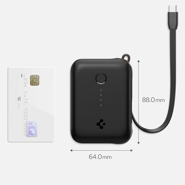 POWERBANK SPIGEN ESSENTAIL EA3010BT POWER BANK 10000 MAH 30W BLACK