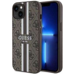 Etui Guess GUHMP14MP4RPSW iPhone 14 Plus 6,7" brązowy/brown hardcase 4G Printed Stripes MagSafe Case