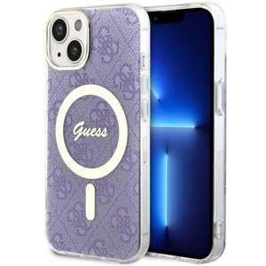 Etui Guess GUHMP14SH4STU iPhone 14 6.1" purpurowy/purple hardcase 4G MagSafe Case