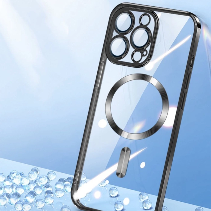 Etui Wozinsky Electroplated Magsafe na Samsung Galaxy S24 FE - czarne