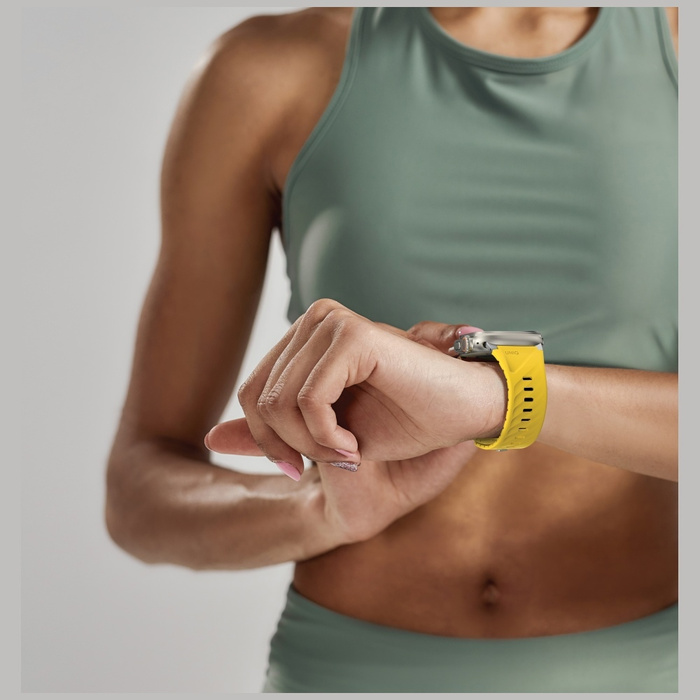 Pasek UNIQ Fluo Apple Watch 49/46/45/44/42/41/40mm Magnetic Niebieski