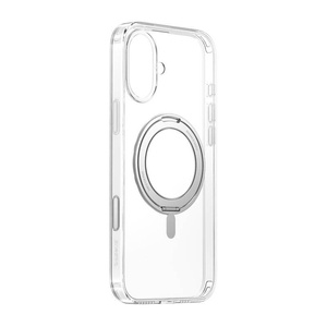 Magnetyczne etui iPhone 16 ze stojakiem Baseus SkyRing 360° (przezroczyste)