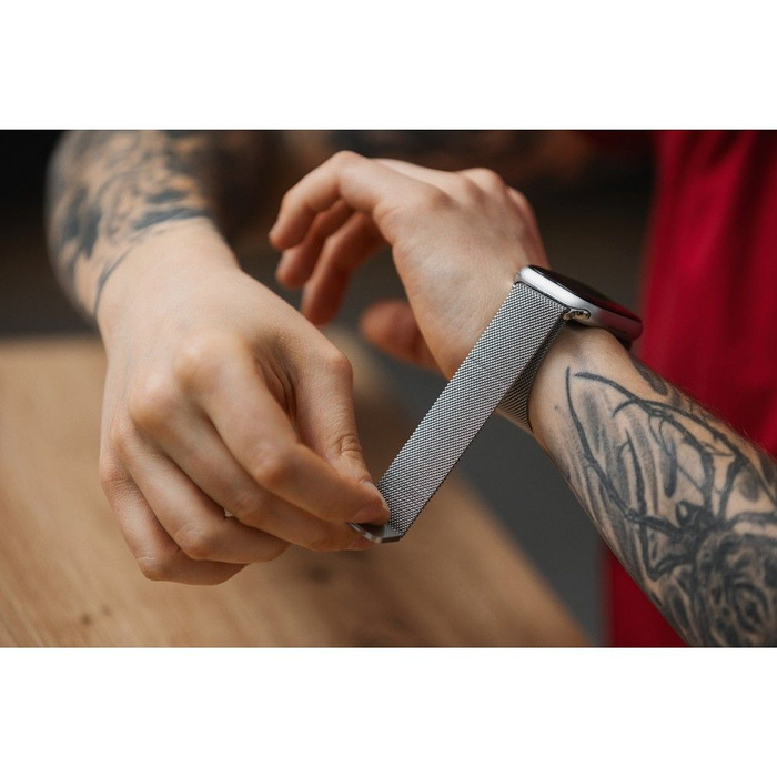 FORCELL F-DESIGN FA03 pasek do APPLE Watch 42 / 44 / 45 / 49 mm różowy