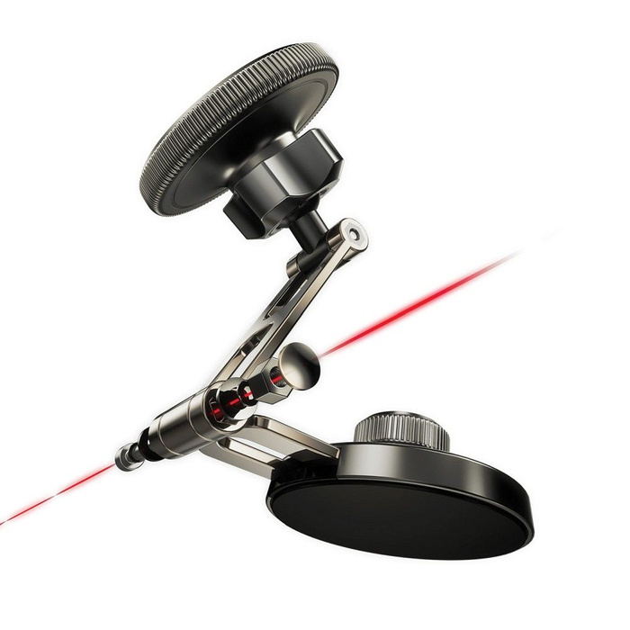 Uchwyt na telefon do samochodu magnetyczny zgodny z MagSafe Forcell F-Grip IronSecure do szyby / deski czarny