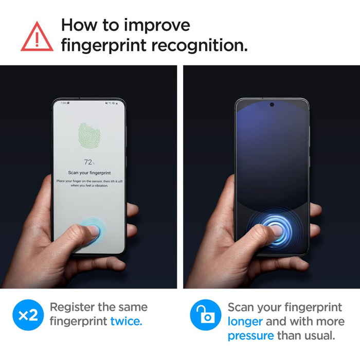 SZKŁO HARTOWANE SPIGEN GLAS.TR ”EZ FIT” 2-PACK GALAXY A56 / S24 FE CLEAR