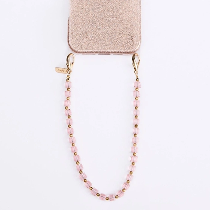Zawieszka UNIQ Coehl Candy Gem Handstrap uniwersalny sznurek do telefonu na rękę - różowa