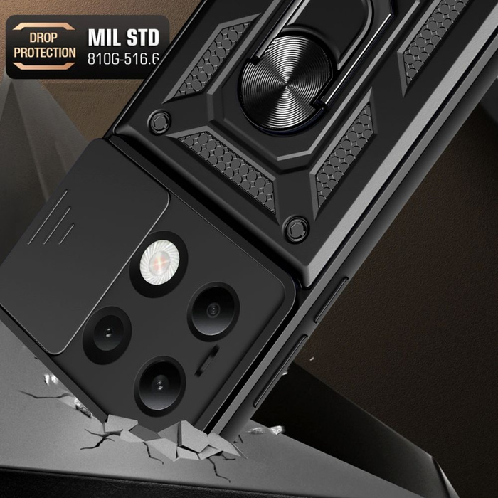 Etui Tech-protect Camshield Pro Xiaomi Redmi Note 13 4g  Black Case