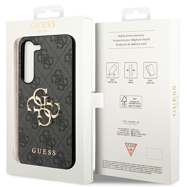 Etui Guess GUHCS24S4GMGGR Samsung Galaxy S24 S921 czarny/black hardcase 4G Big Metal Logo Case