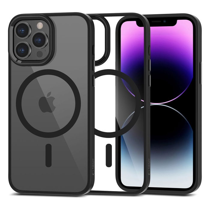 Etui Tech-protect Magmat Magsafe iPhone 13 Pro Max Black/clear