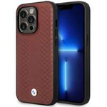 Etui BMW BMHMP14L22RFGR iPhone 14 Pro 6,1" burgundowy/burgundy Leather Diamond Pattern MagSafe