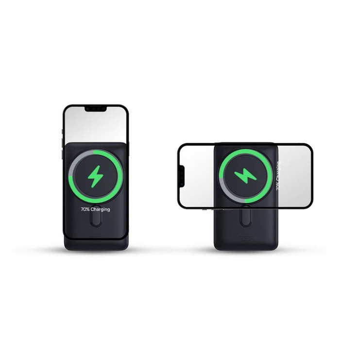 Powerbank Baseus Magnetic Bracket z bezprzewodowym ładowaniem MagSafe 10000mAh 20W Overseas Edition niebieski (PPCX000203) z Kablem USB-C 0,5m