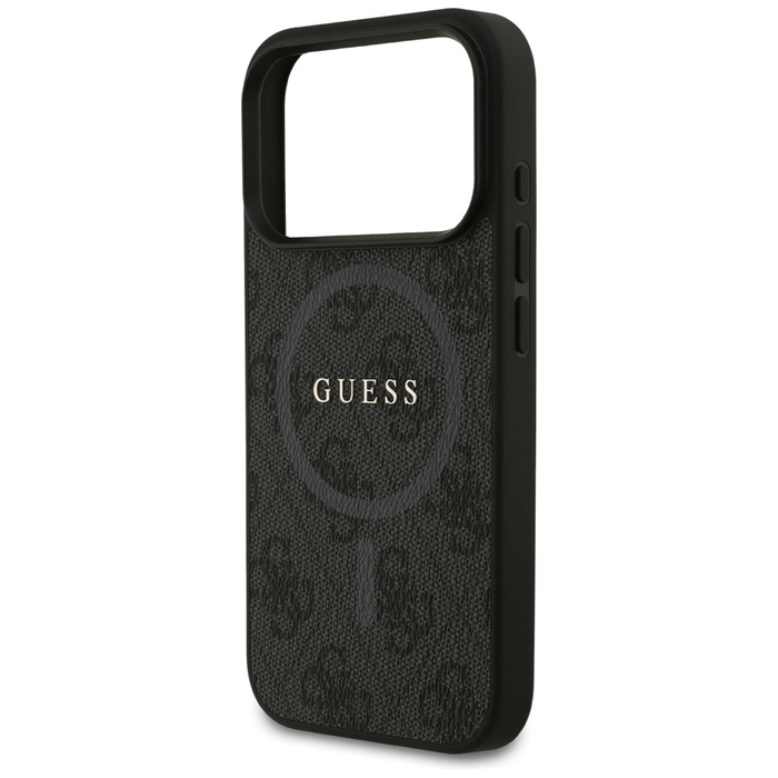 Etui Guess 4G Ring Classic Logo MagSafe  do iPhone 17 Pro czarny