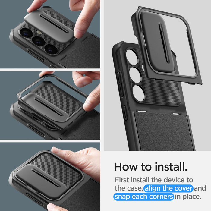 Etui Spigen Optik Armor Samsung Galaxy S24 Black Case