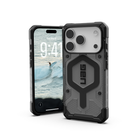 UAG Pathfinder Clear MagSafe - etui do iPhone 17 Pro kompatybilne z MagSafe (ash/black)
