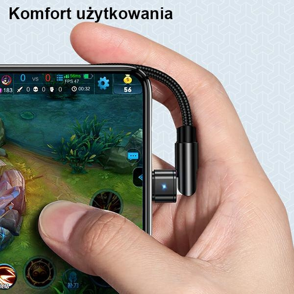 Kabel Pleciony USAMS USB MicroUSB U60 Obrotowy 2A 1m Zielony