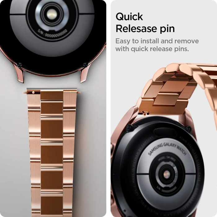 Bransoleta SPIGEN Samsung Galaxy Watch 42 MM Modern Fit Band Rose Gold Różowy