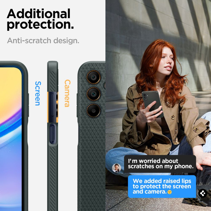 Etui Spigen Liquid Air Samsung Galaxy A15 4g / 5g Abyss Green Case