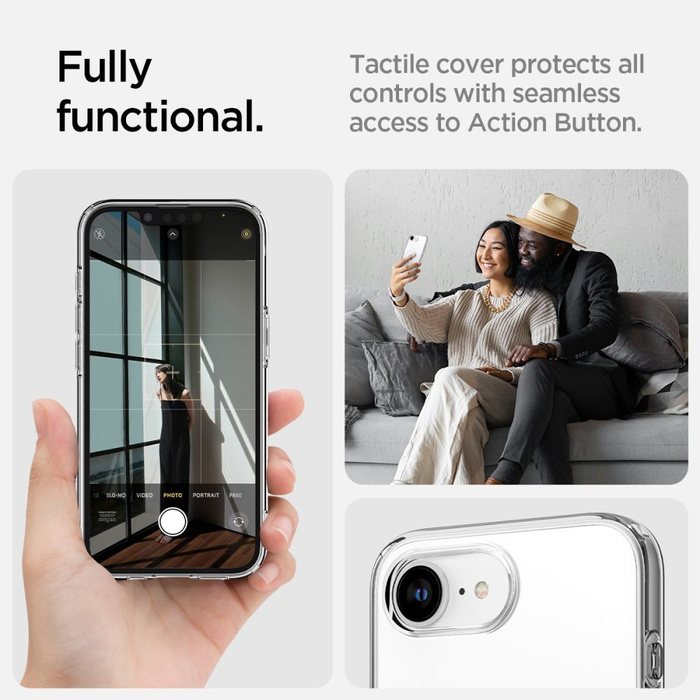 ETUI SPIGEN IPHONE 16E LIQUID CRYSTAL MAG MAGSAFE PRZEZROCZYSTE