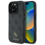 Guess GUHMP16LP4SM4MK iPhone 16 Pro 6.3"  czarny/black hardcase 4G Small Classic MagSafe