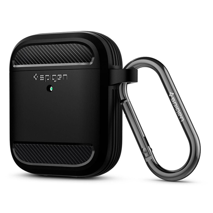 Etui SPIGEN Rugged Armor Apple Airpods Black Czarne Case