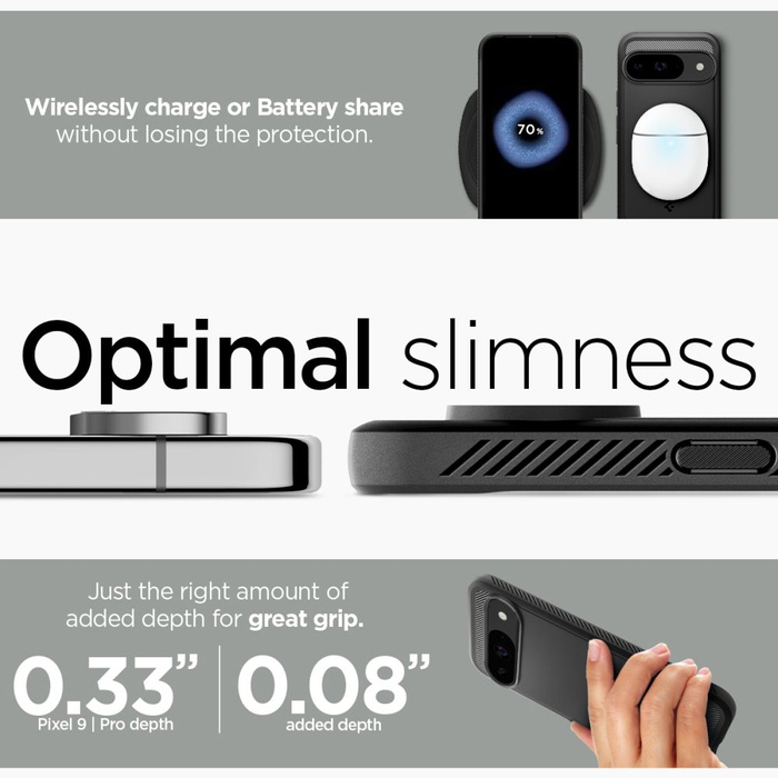 Etui SPIGEN RUGGED ARMOR GOOGLE PIXEL 9 / 9 PRO MATTE BLACK