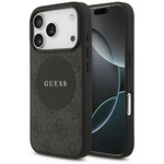 Etui Guess 4G Circle Classic Logo        MagSafe do iPhone 17 Pro czarny