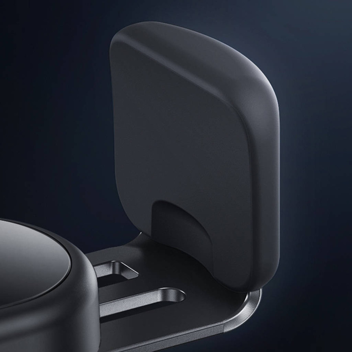 Baseus Steel Cannon Pro solarny automatyczny uchwyt samochodowy na kokpit czarny (SUGP010001)